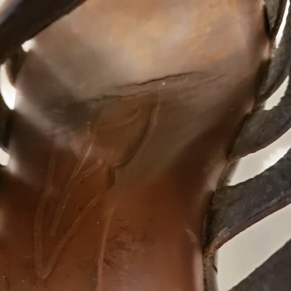 Born Ledisi Womens Size 10.5 Brown Leather Slip On Slide Platform Sandals - Picture 11 of 14